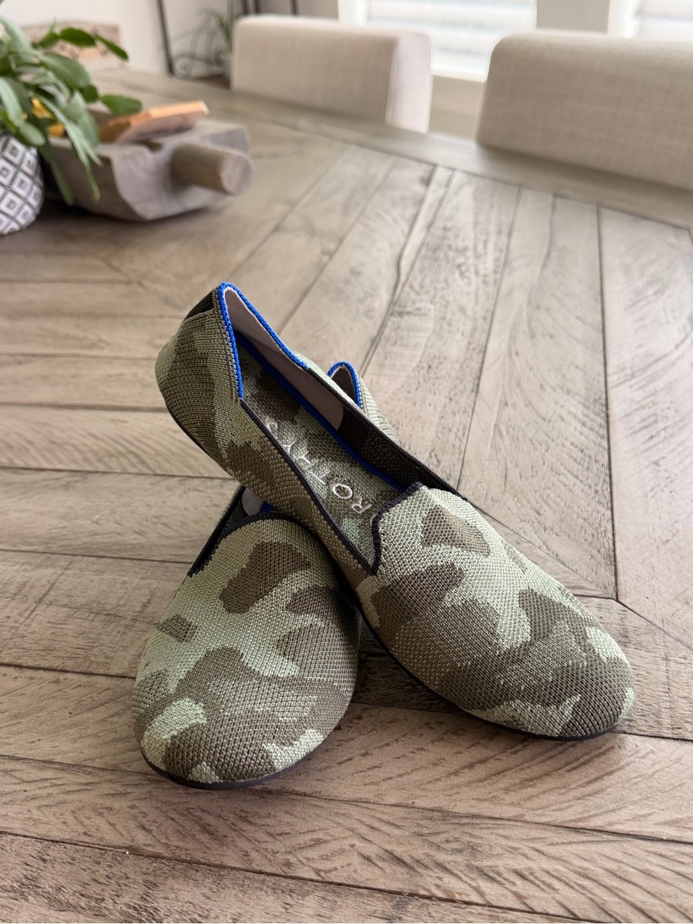 Rothys Camo Knit Slip-On Flats